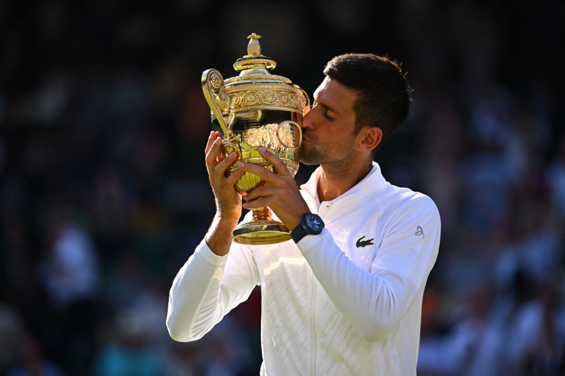 Novak Djokovic na de winst op Wimbledon