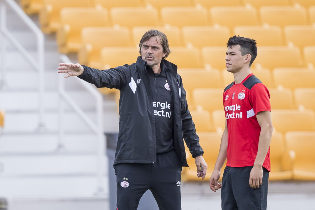 Philip Cocu en Hirving Lozano