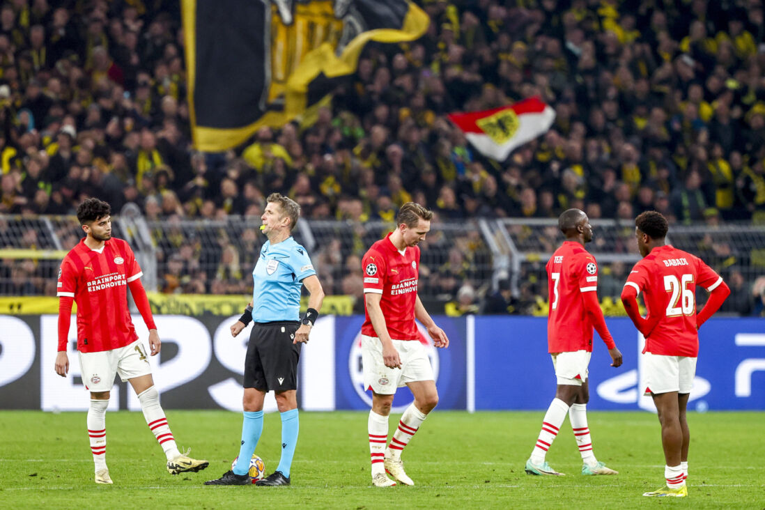 PSV na nederlaag bij Dortmund