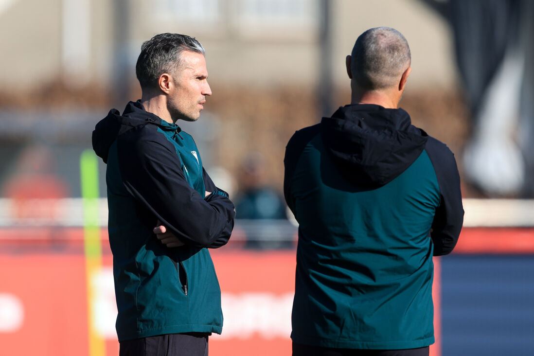 Robin van Persie en John de Wolf