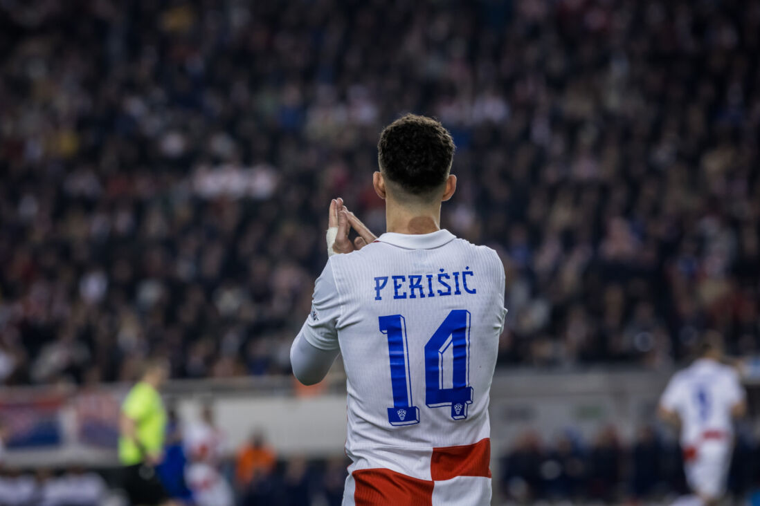 Ivan Perisic namens het Kroatisch elftal