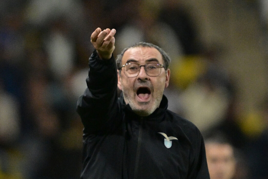 Maurizio Sarri van Lazio Roma
