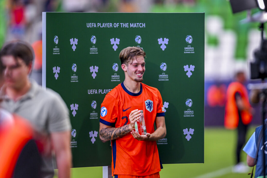 Luciano Valente werd Man of the Match tegen Oekraïne
