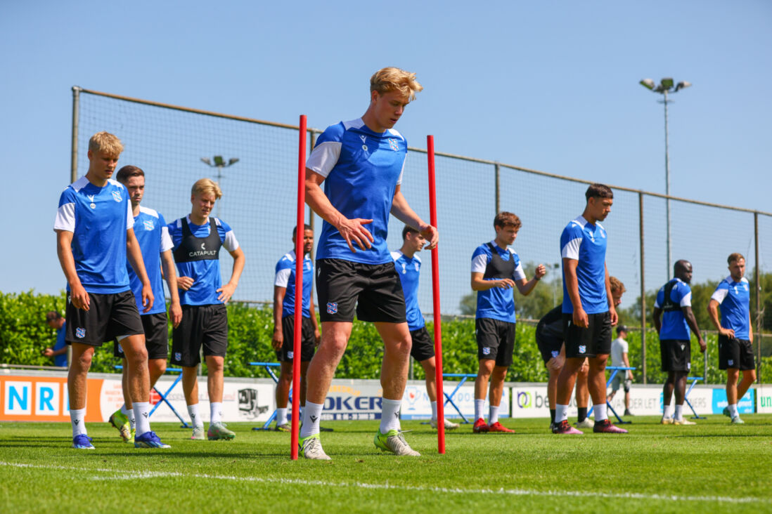 Maas Willemsen op de training