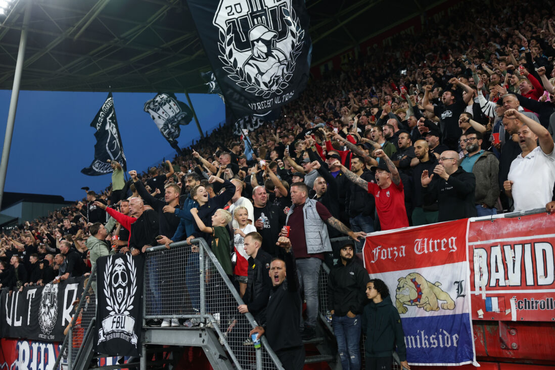 FC Utrecht-supporters in De Galgenwaard