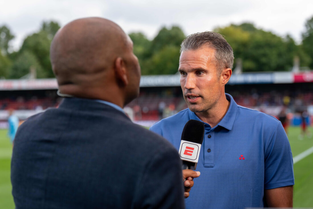 Robin van Persie in gesprek met ESPN
