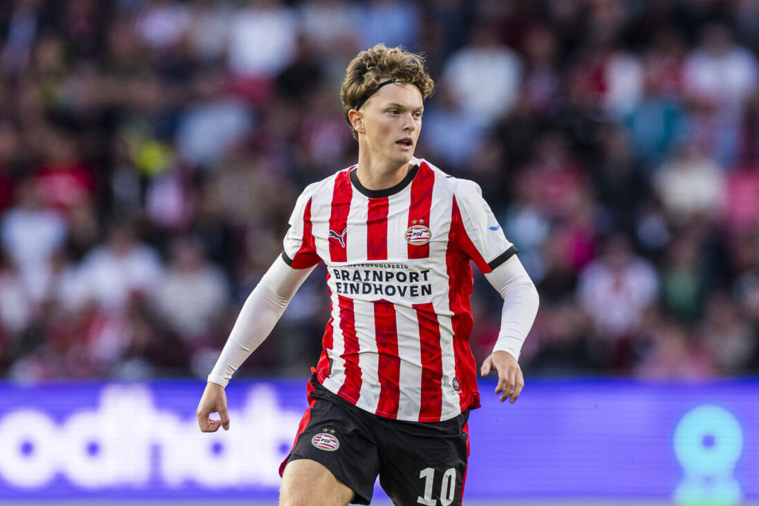 Paul Wanner in het shirt van PSV