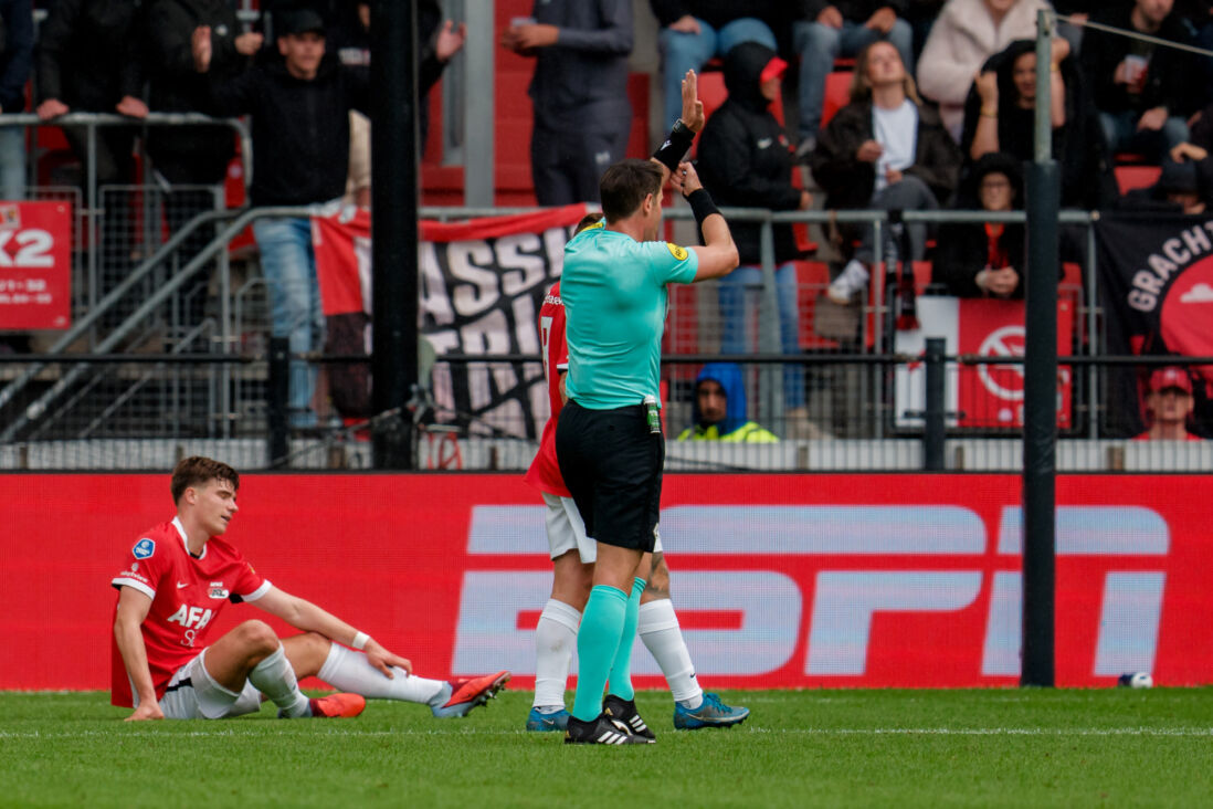 Wouter Goes in actie tegen Feyenoord