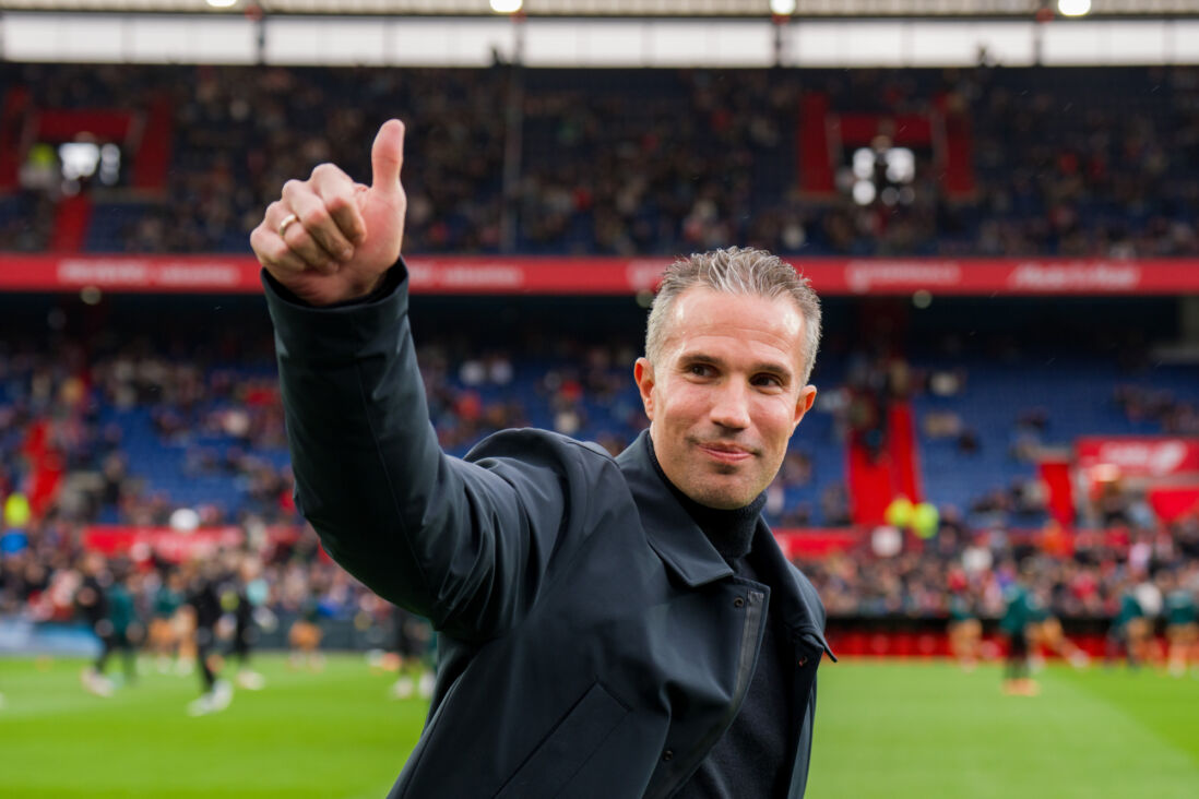 Robin van Persie geeft een duimpje