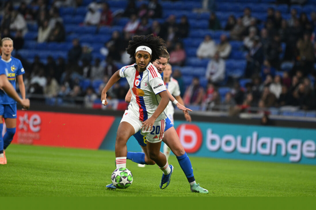 Lily Yohannes aan de bal namens OL Lyonnes