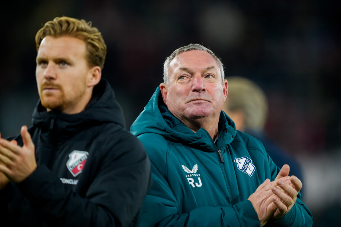 Ron Jans na de nederlaag op AZ