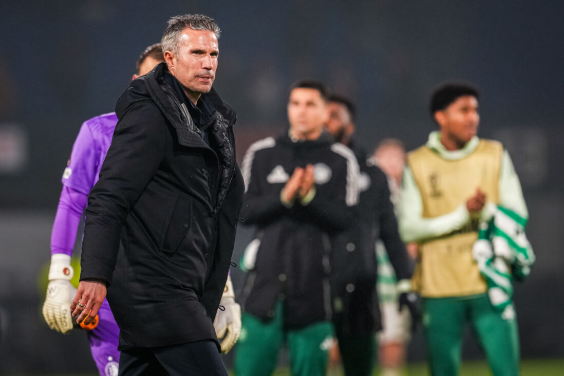 Robin van Persie na afloop van het duel tegen Celtic