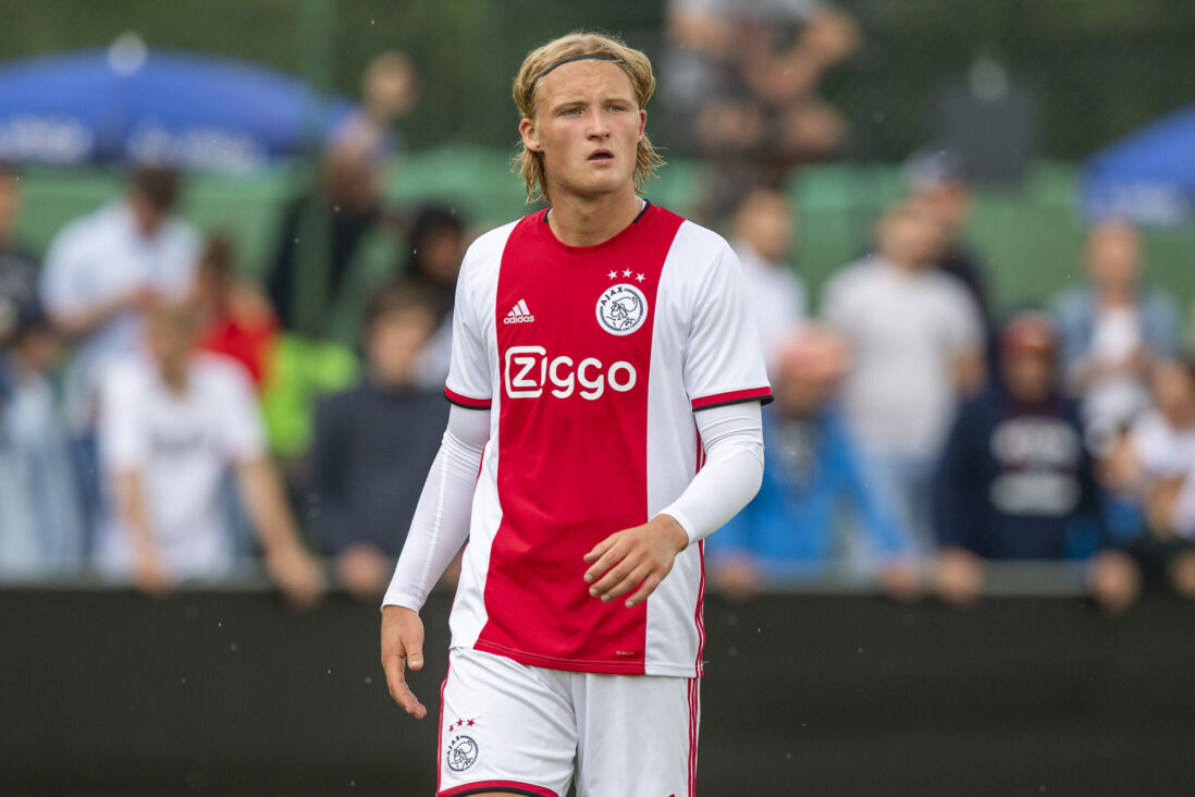 Kasper Dolberg namens Ajax in 2019