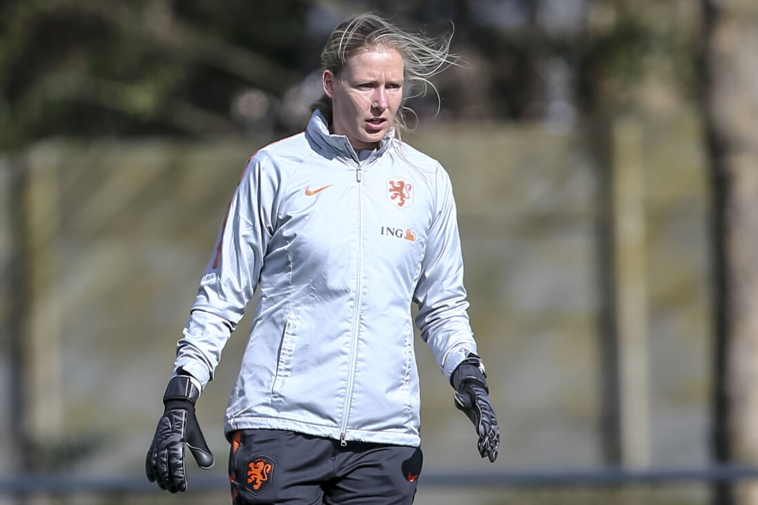 Eline Sol op het trainingsveld