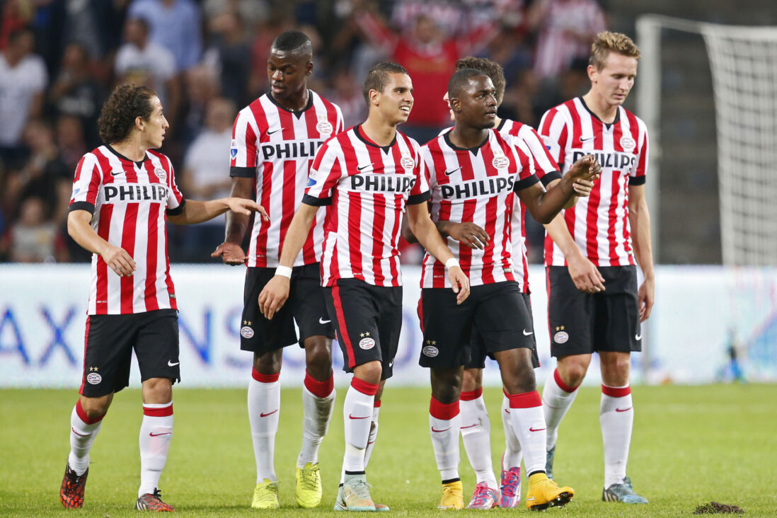 Andres Guardado, Nicolas Isimat-Mirin, Adam Maher, Jetro Willems en Luuk de Jong