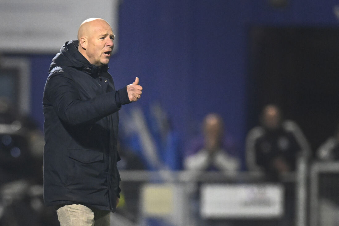 Henry van der Vegt bij het duel met SC Heerenveen