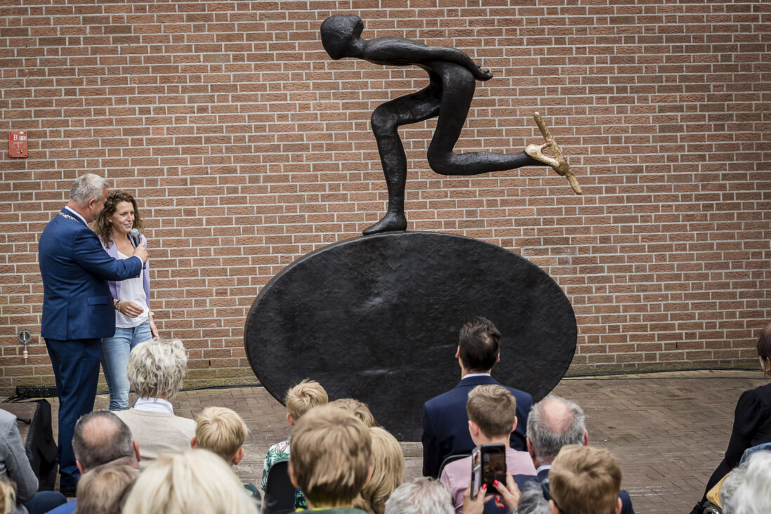 Ireen Wust bij de huldiging