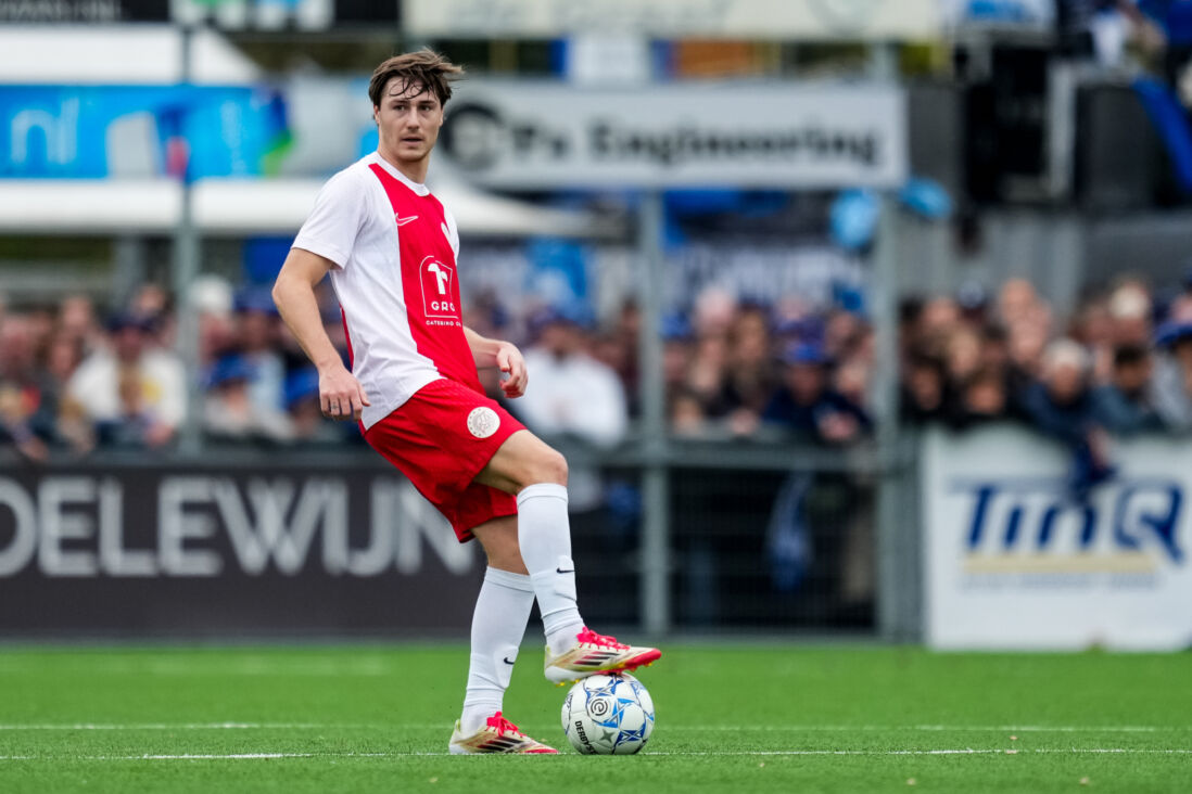 Jesse Schuurman tijdens de derby