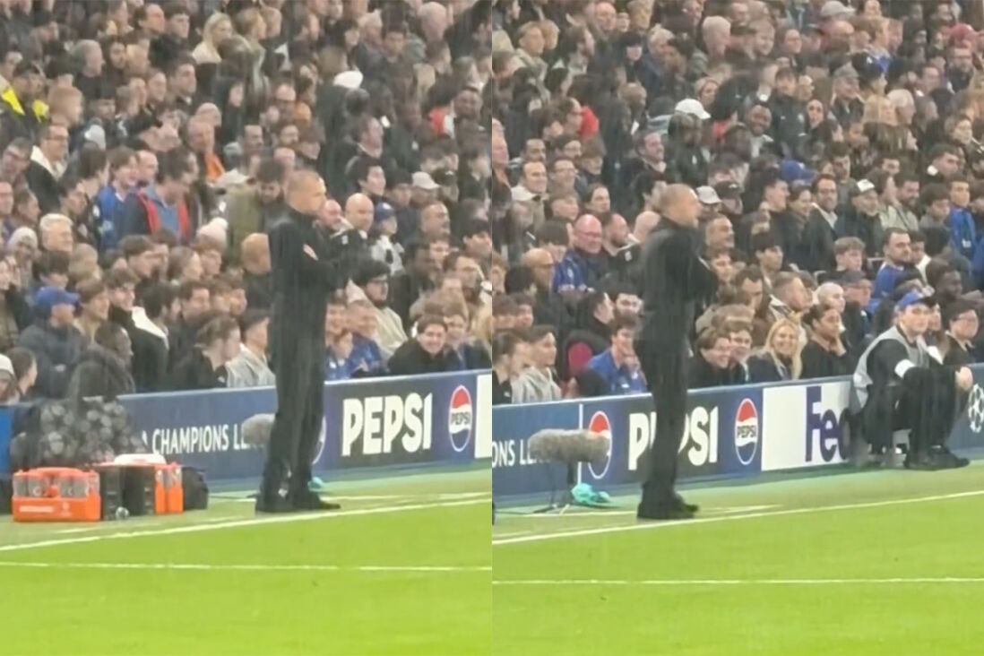 John Heitinga langs de lijn