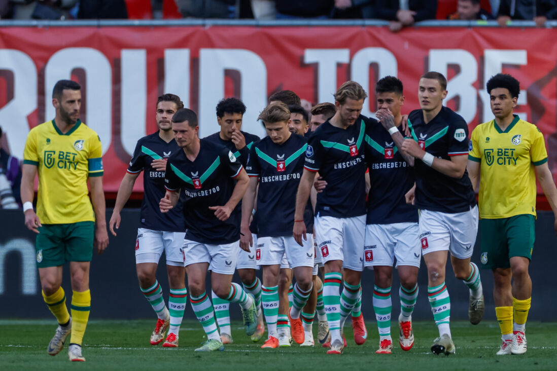 FC Twente na de 1-0 tegen Fortuna Sittard