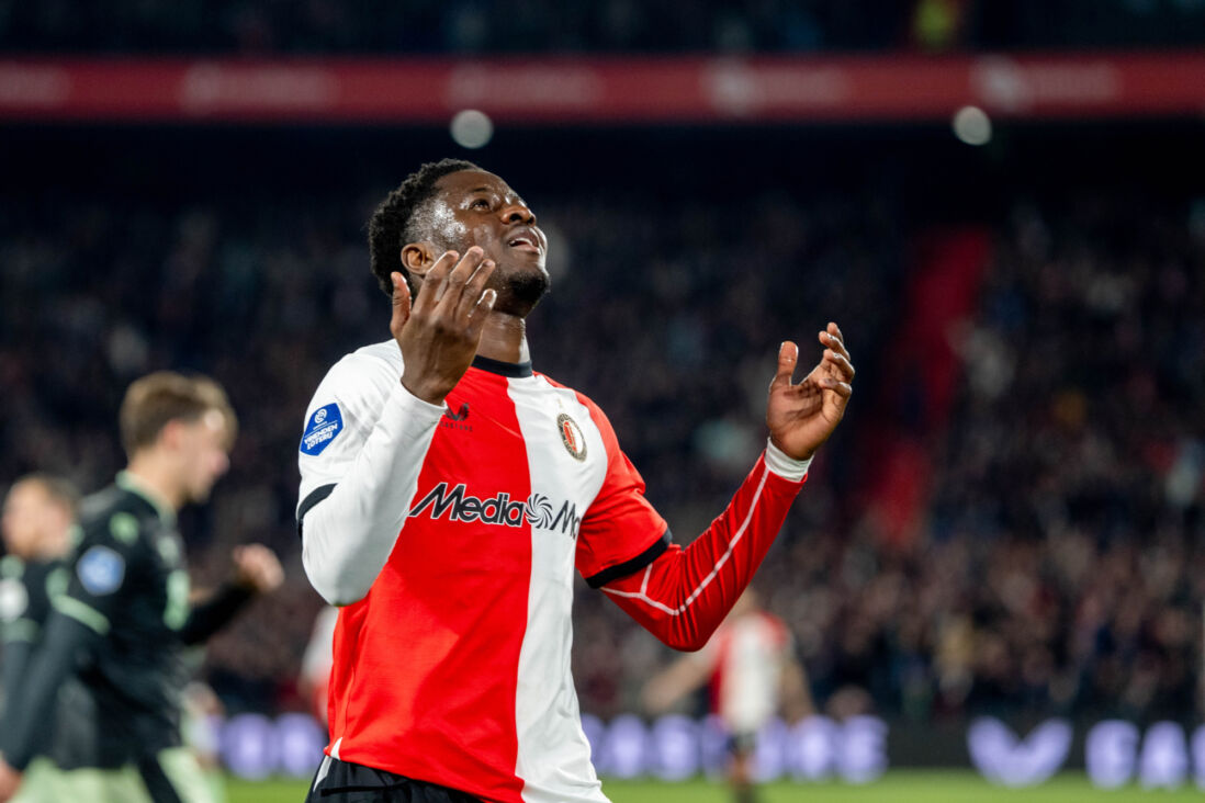 Ibrahim Osman in het shirt van Feyenoord