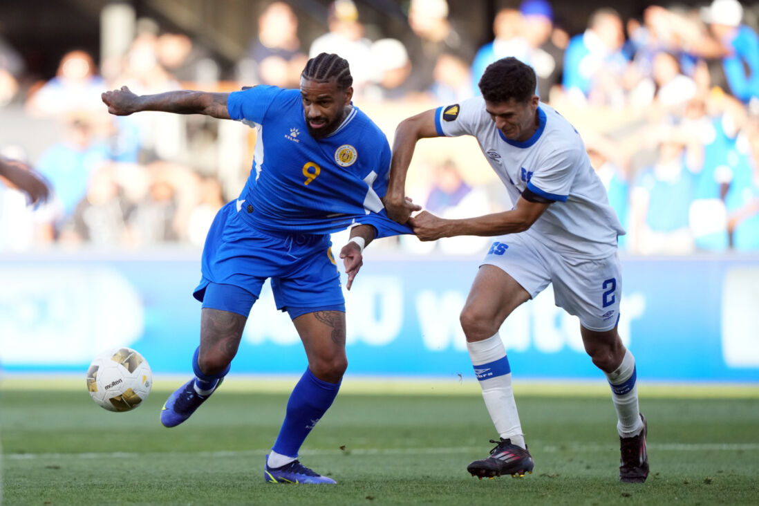 Jürgen Locadia in het shirt van Curaçao
