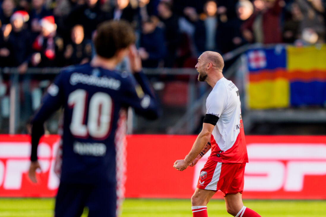 Mike van der Hoorn scoorde tegen PSV