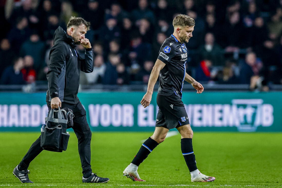 Dylan Vente valt geblesseerd uit