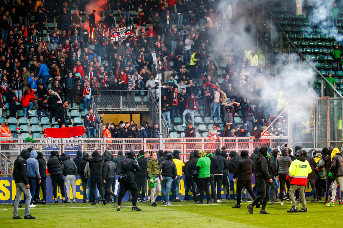 Ongeregeldheden na afloop van ADO Den Haag-Excelsior