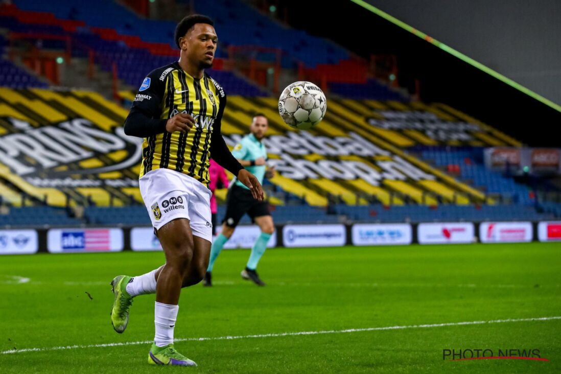 Loïs Openda, door Club Brugge verhuurd aan Vitesse