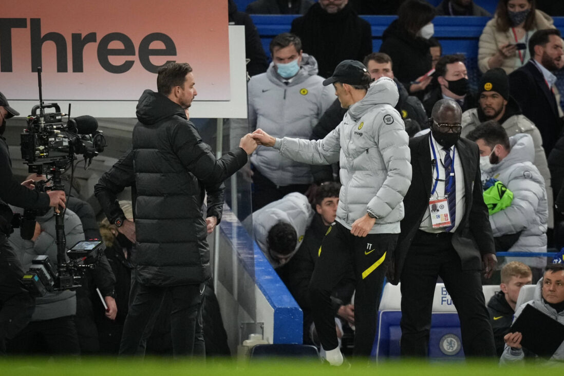 Pepijn Lijnders met Thomas Tuchel