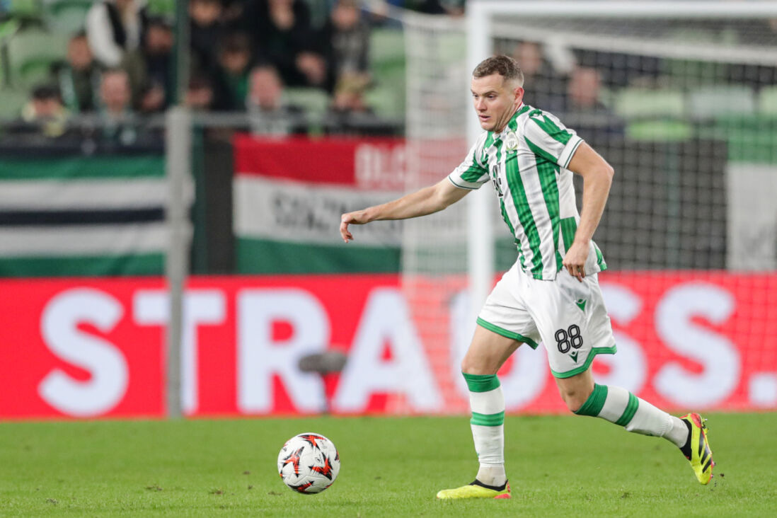 Philippe Rommens in het shirt van Ferencvaros