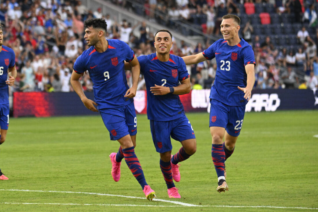 Ricardo Pepi, Sergiño Dest en Kristoffer Lund namens Team USA