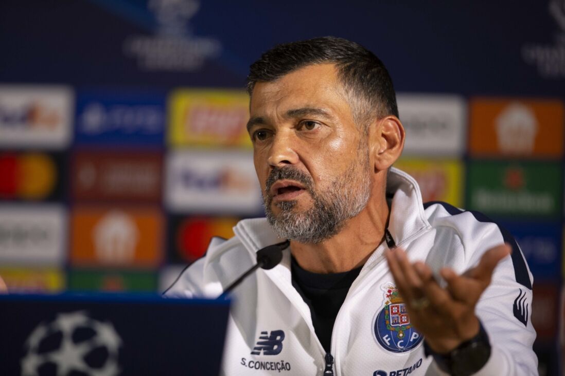Sergio Conceicao tijdens de persconferentie