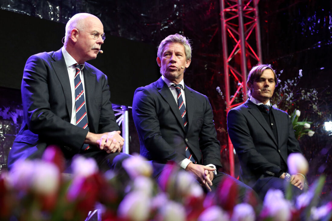 Toon Gerbrands Marcel Brands en Phillip Cocu