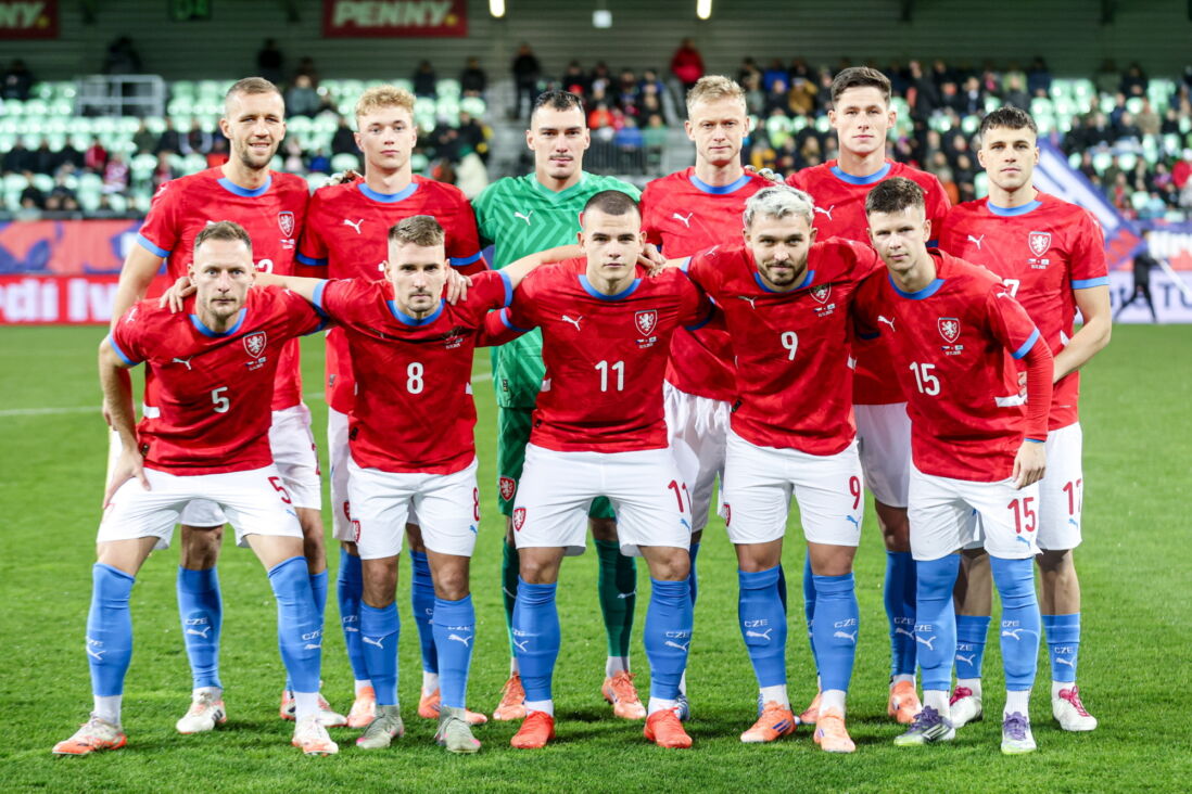Vaclav Sejk en de spelers van Tsjechie