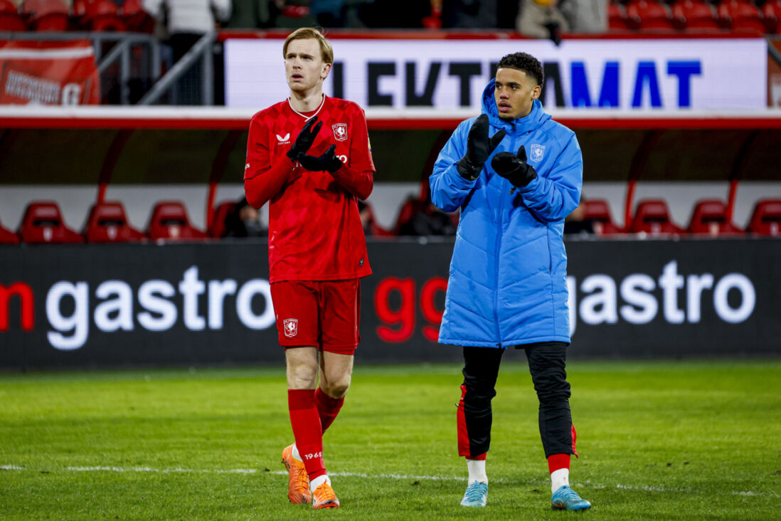 Mats Rots en Daouda Weidmann na FC Twente - PEC Zwolle