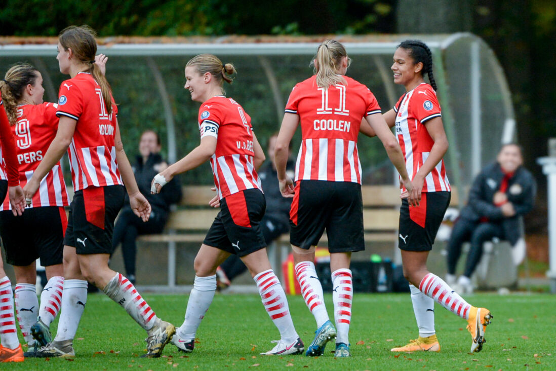 PSV na een doelpunt