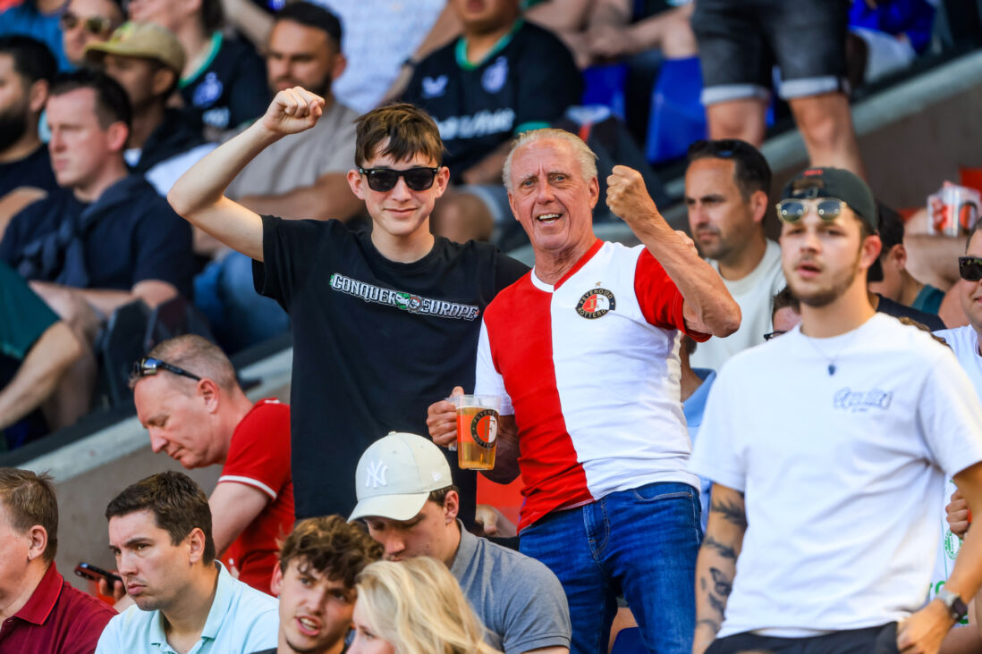 Feyenoord-fans Bart en Marcel