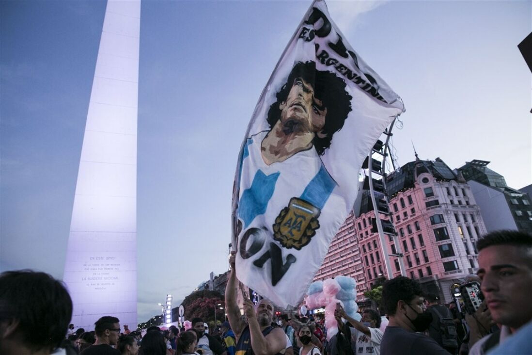 Spandoek van Diego Maradona