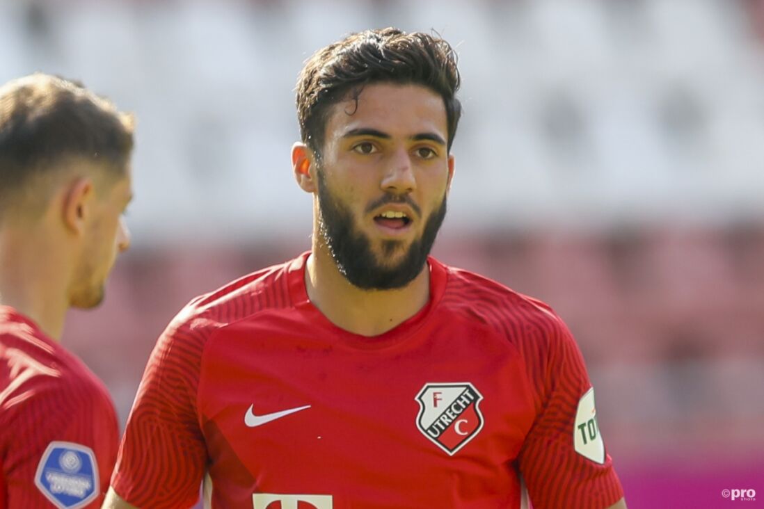 Mohamed Mallahi in actie namens FC Utrecht