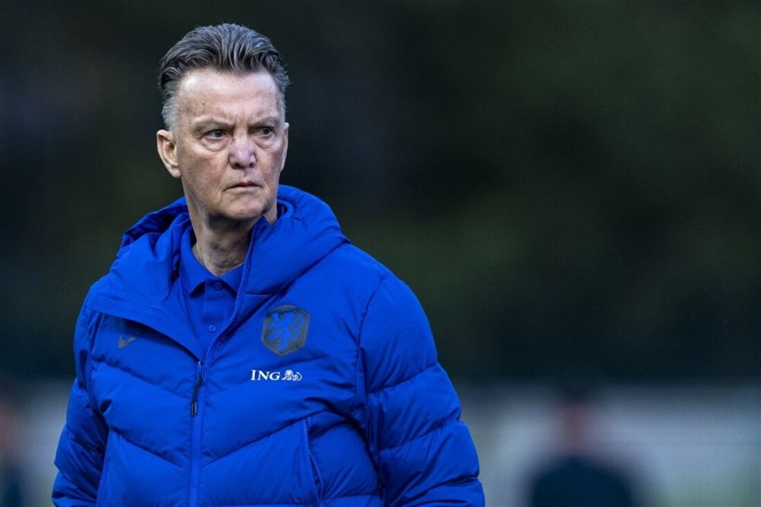 Louis van Gaal lijkt boos