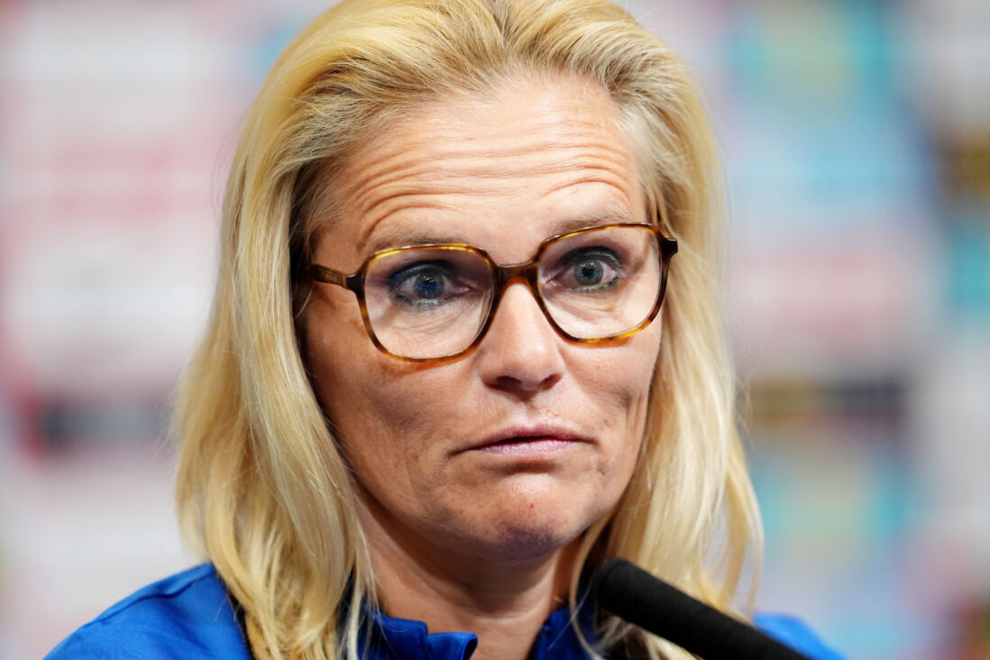 Sarina Wiegman op Wembley