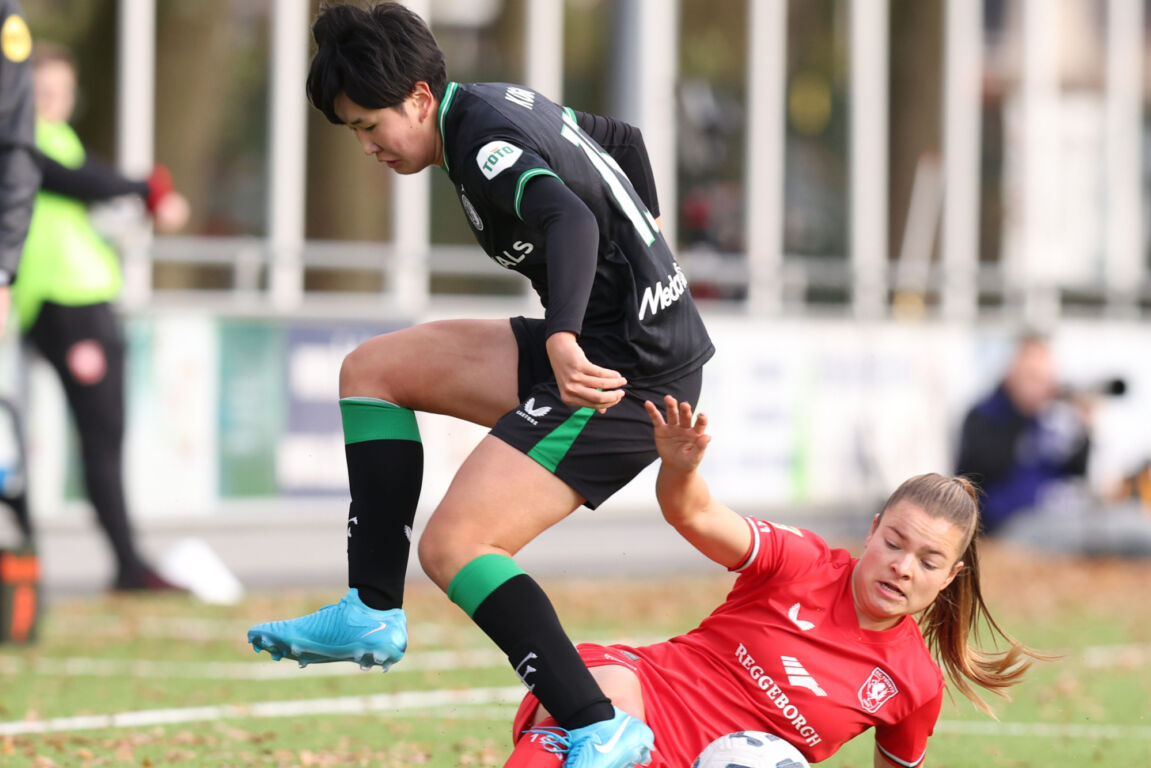 Een duel tussen FC Twente en Feyenoord