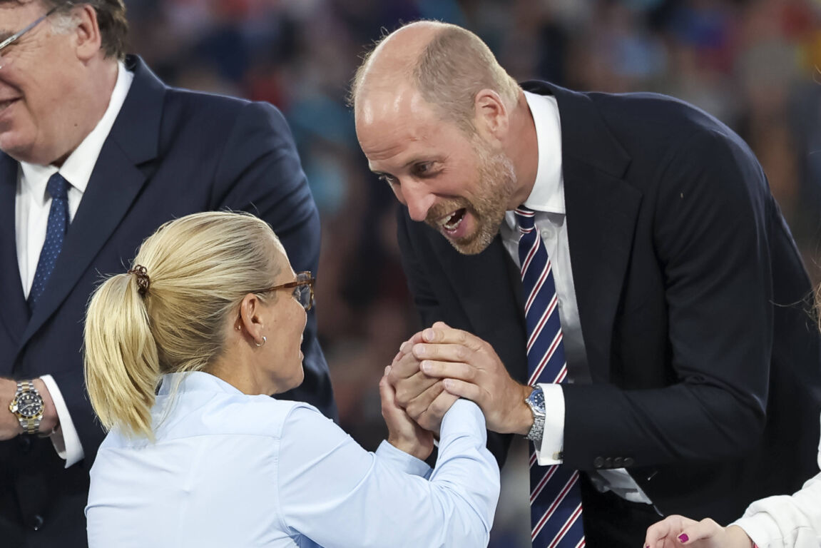 Sarina Wiegman en prins William