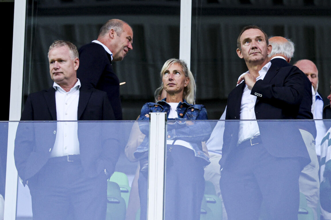 Johan Hansma en Ferry de Haan in de Euroborg