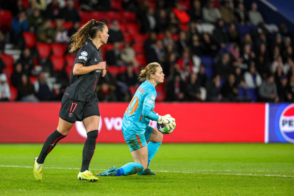 Romée Leuchter tijdens Paris Saint-Germain - OH Leuven