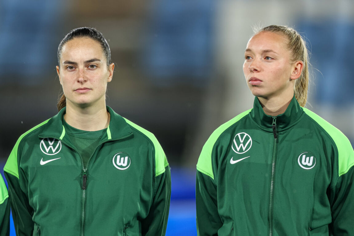 Caitlin Dijkstra en Ella Peddemors bij VfL Wolfsburg