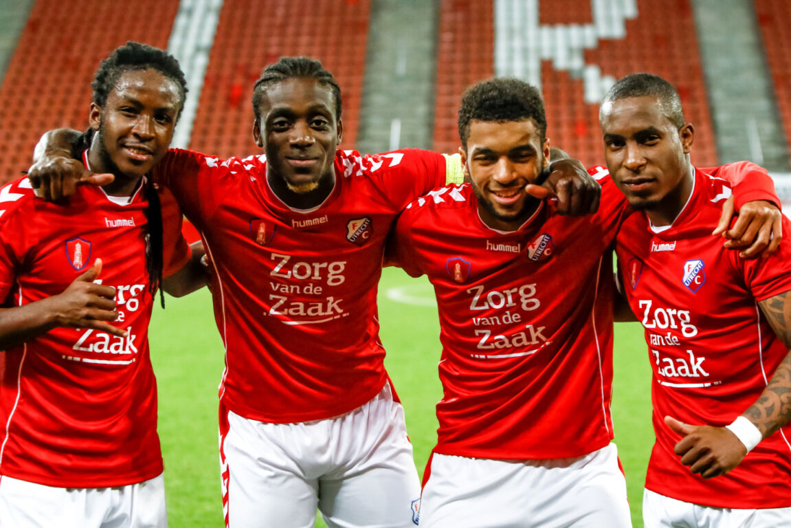 Myenty Abena, Sylla Sow, Darren Rosheuvel en Tafari Moore