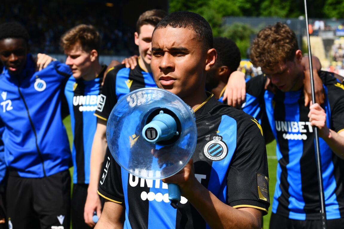 Antonio Nusa na afloop van de wedstrijd tegen Union Sint-Gillis